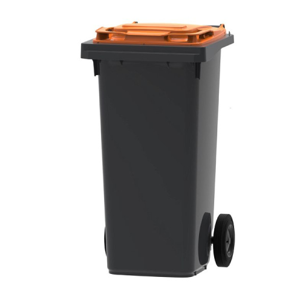 STEIN HGS Mini Container, grau, orange, 120 Liter, 83719.0002