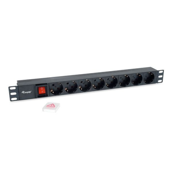 Equip Steckdosenleiste 19 8Steckdose 250V schaltbar 482,6mm(19), 132001