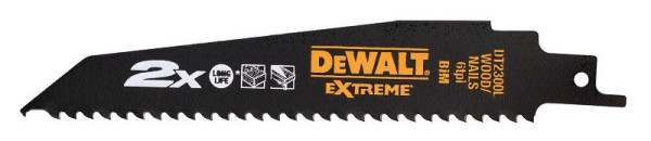 DeWalt Säbelsägeblatt BIM Holz 152mm, VE: 5 Stück, DT2300L-QZ