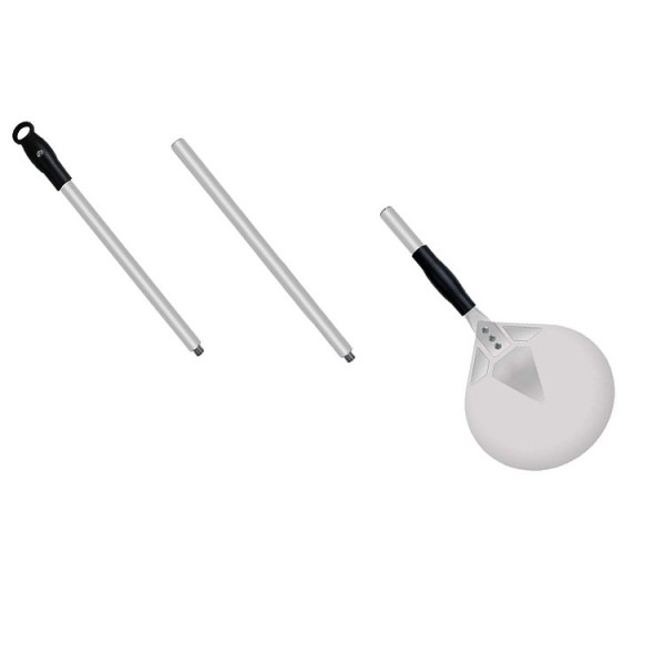 Stalgast Ofenschaufel, auseinanderschraubbarer Aluminiumgriff, Ø 228 mm, Länge 1200 mm, PP4008228