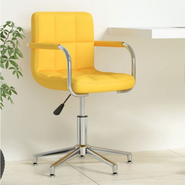 vidaXL Bürostuhl Drehbar Senfgelb Stoff, stilvoll, 334736