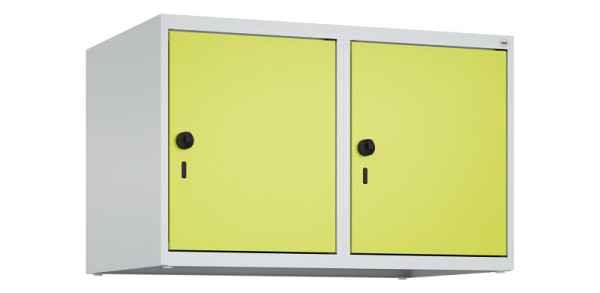 C+P Schrankaufsatz Classic PLUS, Aufsatzschrank, 7035/0024, Drehriegel, 500x800x500mm, 2 Abteile, 080090-22 S10010