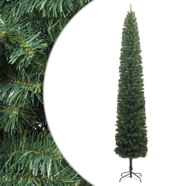 vidaXL Weihnachtsbaum Schlank mit Ständer 270 cm PVC, 357684