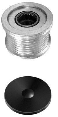 HELLA Generatorfreilauf, Gewindemaß: M16x1,5, Anzahl der Rillen: 7, mit Kappe, 9XU 358 038-741