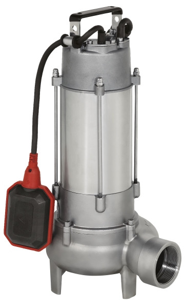ZUWA VORTEX 100 NIRO, 2850 min-1, 230 V, Schmutzwassertauchpumpe Edelstahl, mit Schwimmerschalter, 165024A
