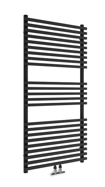 Sanotechnik Badezimmer-Heizkörper Trient, Mattschwarz, 60x117cm, TRS117