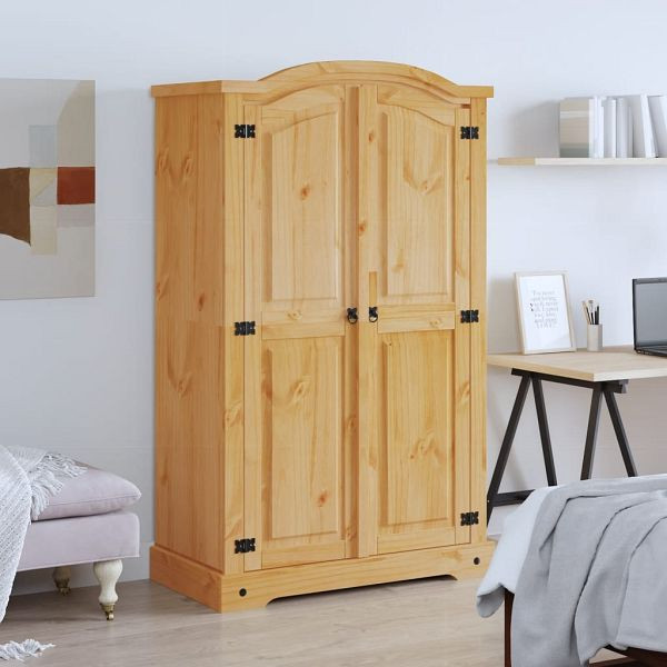 vidaXL Kleiderschrank Mexiko-Stil Kiefernholz 2 Türen, 243732