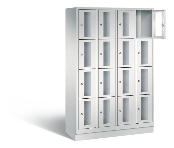 C+P Schließfachschrank Classic, H1800xB1190xT500mm, Farbe: Lichtgrau, 8020A404 S10000