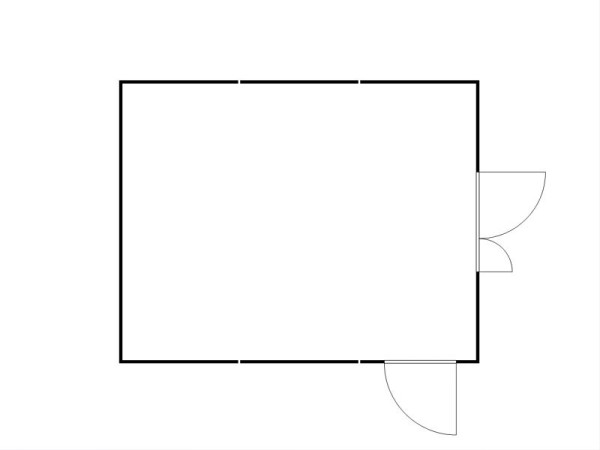 FLADAFI Materialcontainer-Kombination, IC Pro 1560, isoliert, isolierter Boden, Doppelflügeltür asymmetrisch (5 m Seite), Einflügeltür, F2223510710-F911