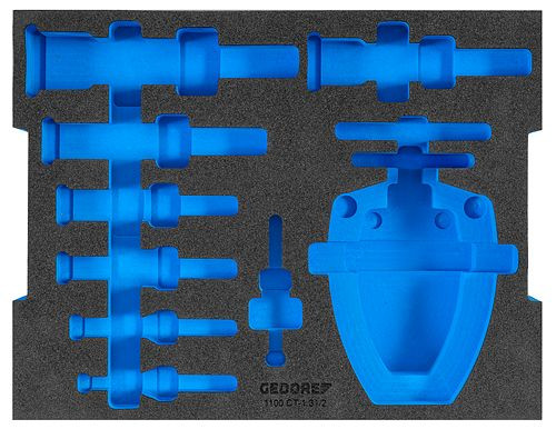 GEDORE Check-Tool-Modul leer, 31 x 9 x 40 cm, 3461793, 4010886975350