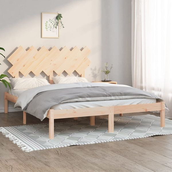 vidaXL Massivholzbett 140x200 cm, 3104868, 8720287036180