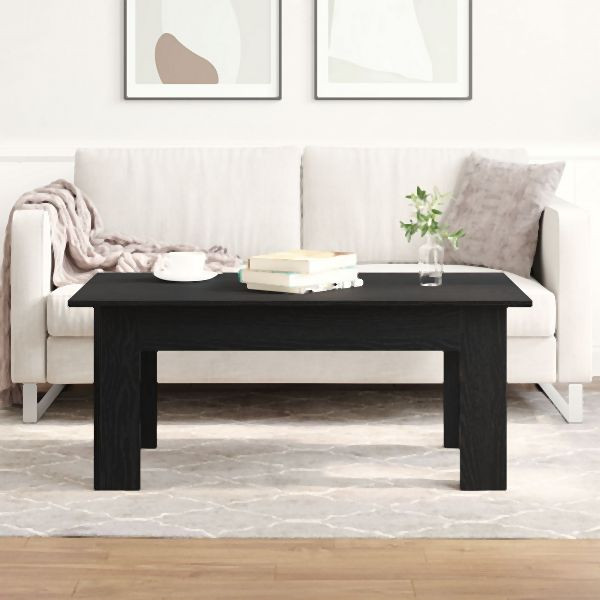 vidaXL Couchtisch Schwarz Eiche 100x60x42 cm aus Holzwerkstoff, 862466