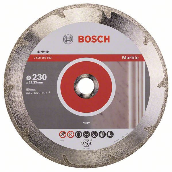 Bosch Diamanttrennscheibe Best for Marble, 230 x 22,23 x 2,2 x 3 mm, 2608602693