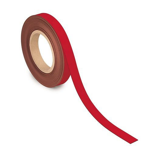 MAUL Kennzeichnungsband magnetisch, 10 m x 20 mm x 1 mm, rot, 307928