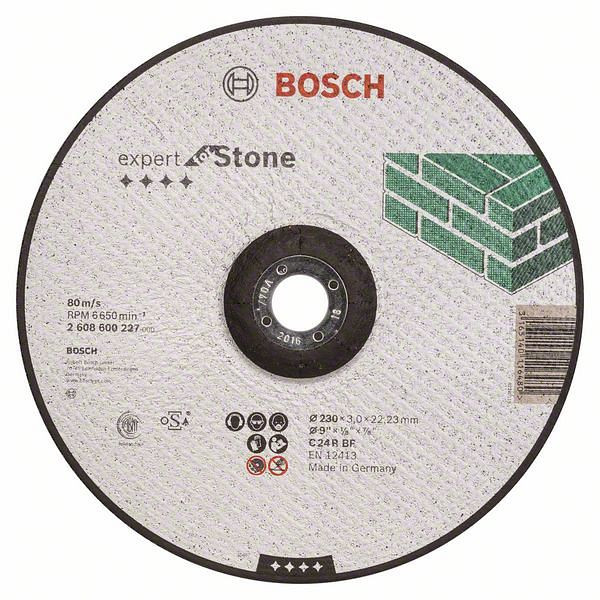 Bosch Trennscheibe gekröpft Expert for Stone C 24 R BF, 230 mm, 3,0 mm, VE: 25 Stück, 2608600227
