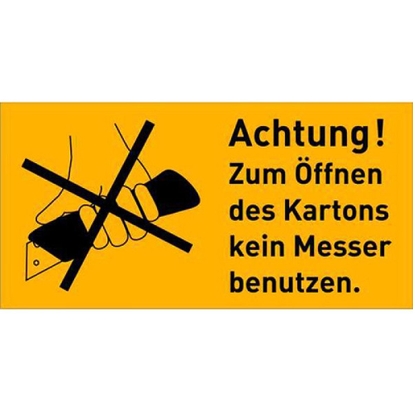 Stein HGS Verpackungsetiketten, Vorsicht! Hochempfindliche, 100 x 50 mm, VE: 100 Stück, 21.d2507