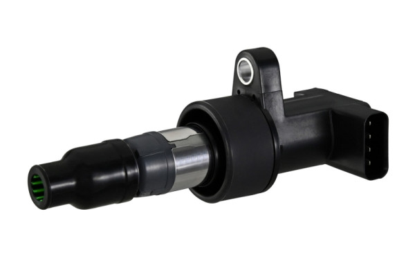 HELLA Zündspule, 12V, 4-polig, Kerzenschachtzündspule, geschraubt, 5DA 358 168-891