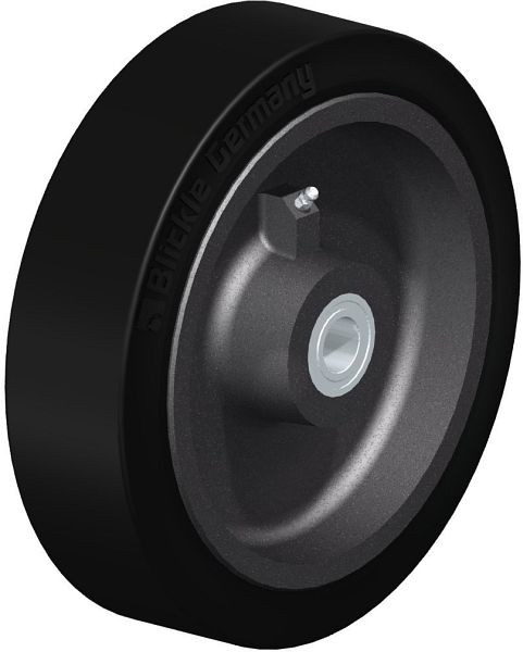 Blickle GEV 280/25K Rad aus Elastik-Vollgummi, Schwarz, 608117