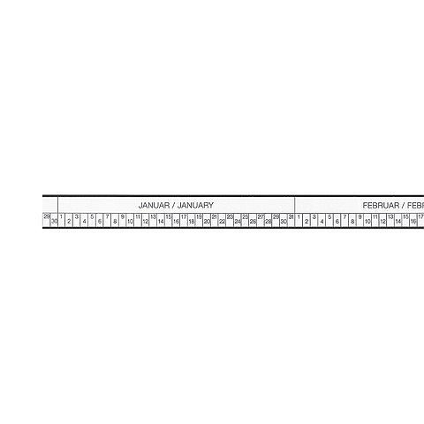 Magnetoplan Kopfleiste mit U-Profil, Inhalt: 1. Halbjahr, 7-Tage-Woche, 12781