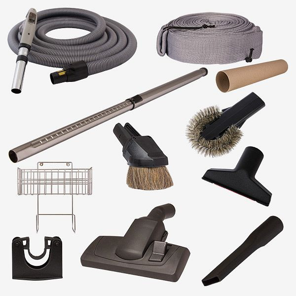 HKW Saugzubehör-Set LUXUS POWERCONTROL (11-teilig) - Saugschlauch 12 m lang, 3120PC
