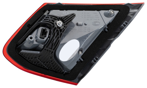 HELLA Heckleuchte, LED, innerer Teil, für u.a. Mercedes-Benz C-Class Coupe (C205), ECE/CCC, für Rechtsverkehr, links, 2TZ 011 787-211