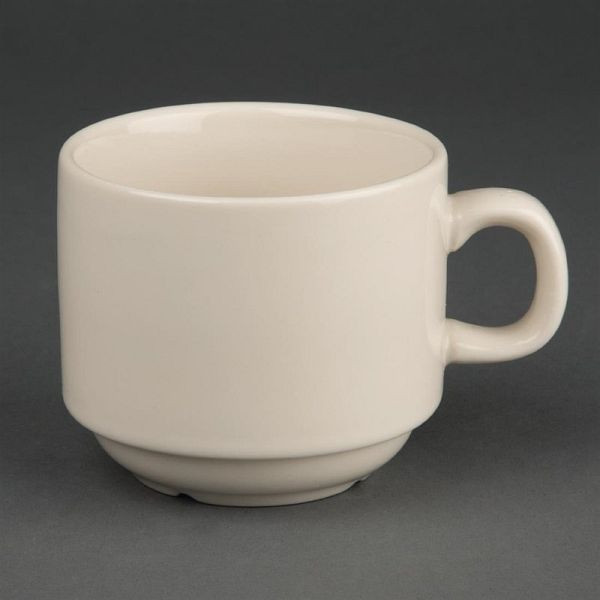 Olympia Ivory stapelbare Teetassen 21,3cl, VE: 12 Stück, U106