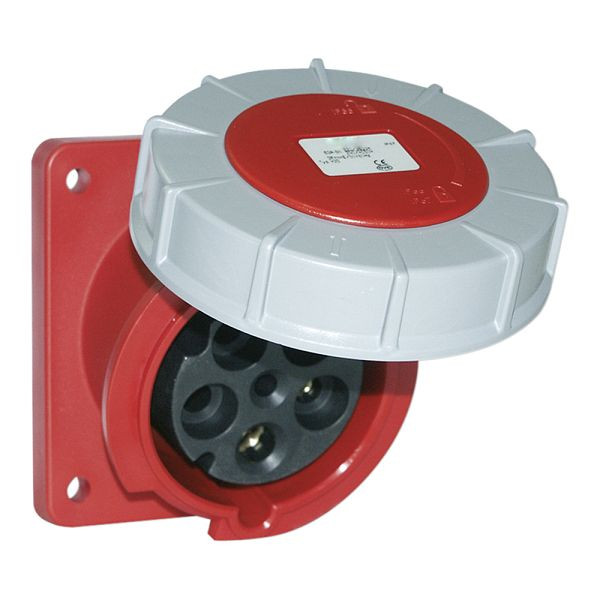 ELSPRO CEE-Einbausteckdose 5 polig/125A/400V/6h/IP67/schräg, AD38X5S