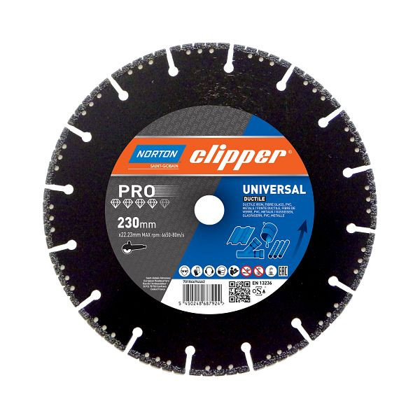 Norton Clipper Trennscheibe Pro Universal Ductile - 125 Ø mm, 70184694460