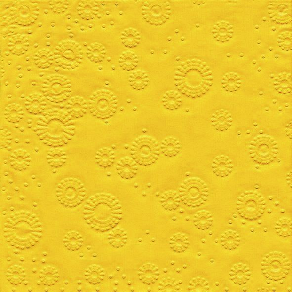 PAPER+DESIGN Tissue-Moments-Servietten Color - gelb, VE: 16 Stück, 24012