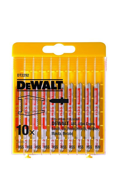 DeWalt Stichsägeblätter-Set 10-teilig Metall, DT2292-QZ