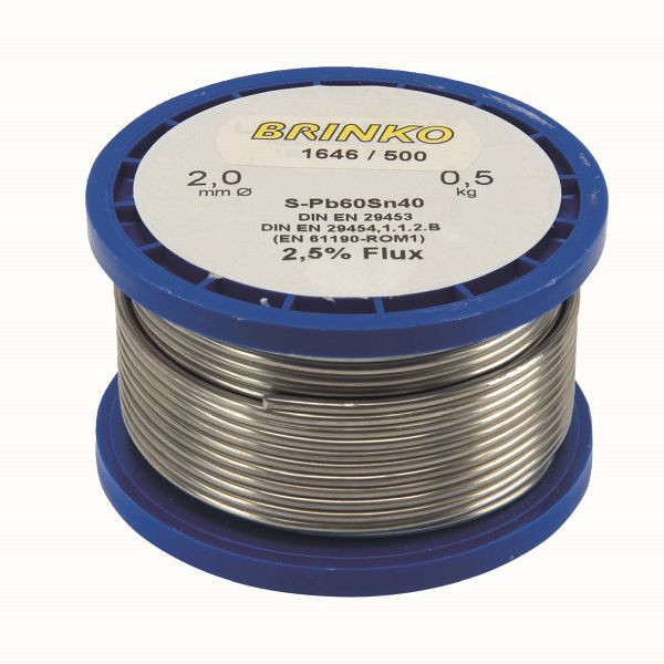 BRINKO Harz-Schnelllot 500 g, 20 m, 1646/500, 4024184164651