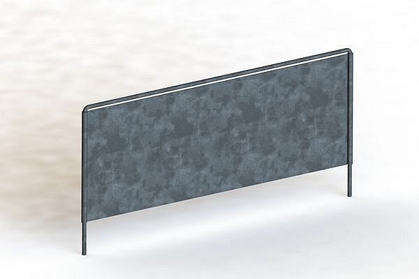 Meta Freistehender Fachteiler T400xH150 mm, verzinkt, mit Bügel, 20095957