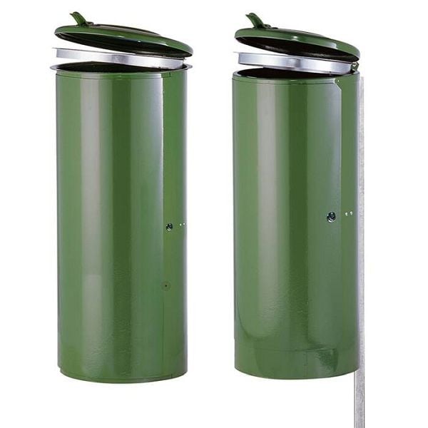 Stein HGS Müllsackständer -State Springfield- für Rastplätze, zum Einbetonieren /inkl. Quadratrohrpfosten 40x40mm und Rundstahlanker, Ø 12x150mm, RAL 5002 ultramarinblau, 10147-8