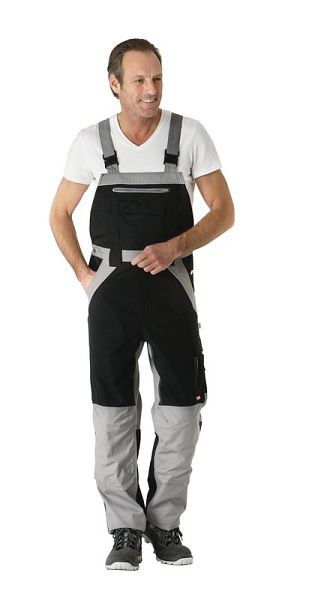 Planam Plaline Latzhose, schwarz/zink, Größe 110, 2520110