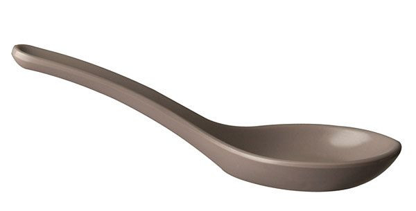 APS Fingerfood-Löffel, 13,5 x 4,5 cm, Melamin, taupe, -HONG KONG-, VE: 60 Stück, 83424
