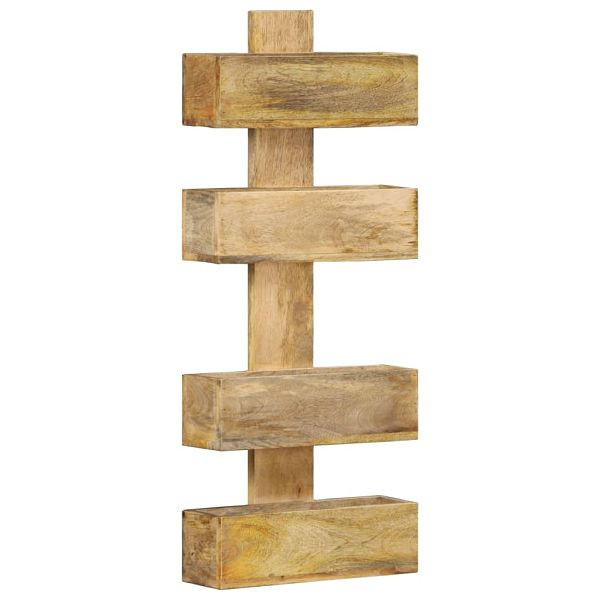 vidaXL Wand-Zeitschriftenständer 30 x 11 x 72 cm Massivholz Mango, 286466