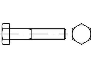 Sechskantschrauben ISO 4014 A 4-80 M 20 x 80 A 4-80 VE=S
