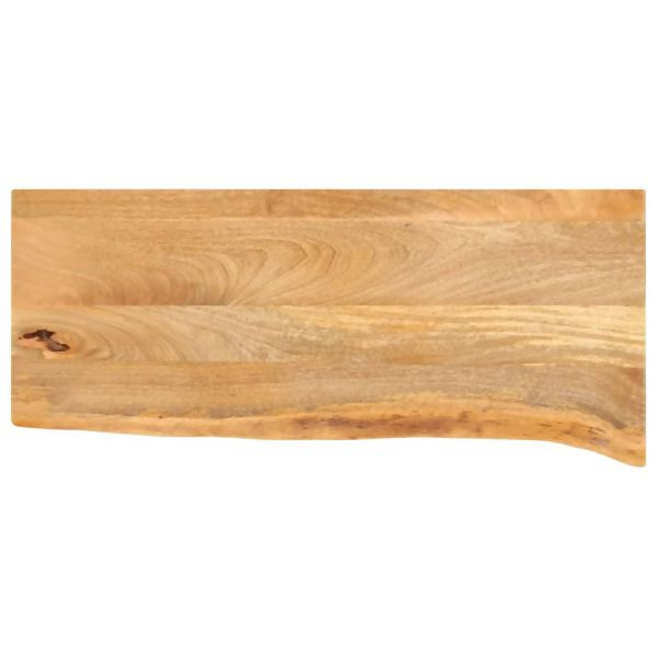 vidaXL Tischplatte mit Baumkante 90x40x3,8 cm Massivholz Mango, 370491