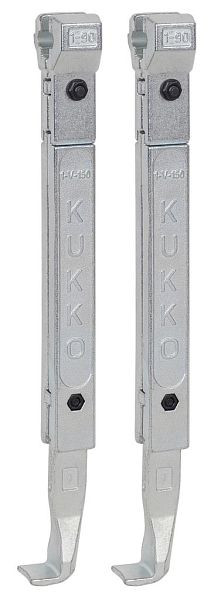 KUKKO 2 verlängerte Abzughaken (Paar), Hakenlänge: 250 mm, 1-250-P