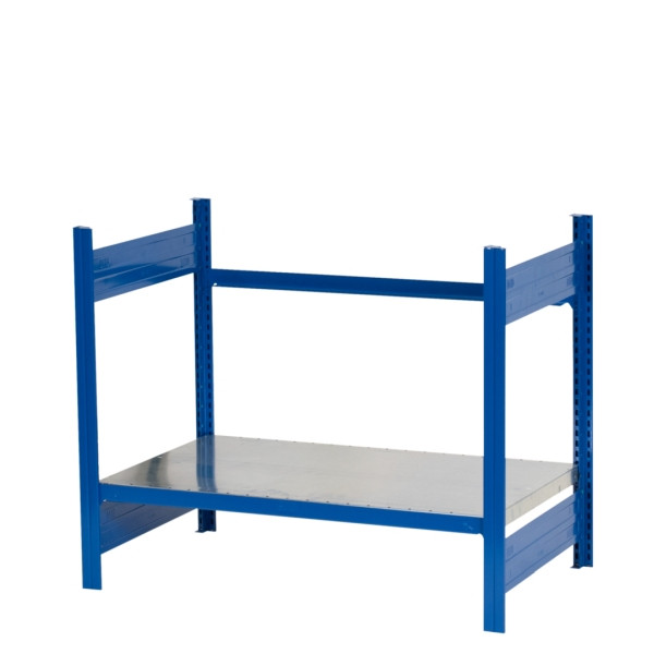 BITO Arbeitstisch AT1K, ohne Arbeitsplatte RAL5010, Set, 12672