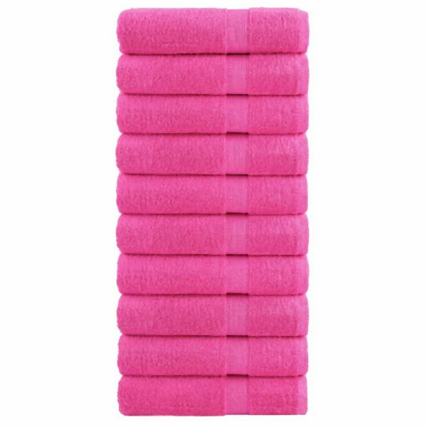 vidaXL Premium-Handtücher SOLUND 10 Stk. Rosa 50x100 cm 600 g/m², 137523