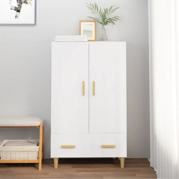 vidaXL Highboard Weiß 70x31x115 cm Holzwerkstoff, 812564