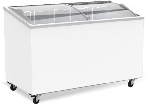 A&S Polarny Tiefkühltruhe mit Glasschiebedeckeln, 397 Liter, 5 Körbe, TTG-397BC