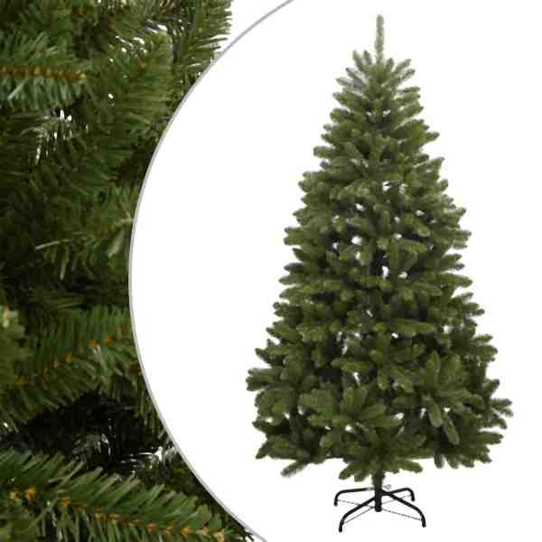 vidaXL Künstlicher Weihnachtsbaum Klappbar mit Ständer Grün 210 cm, 357780