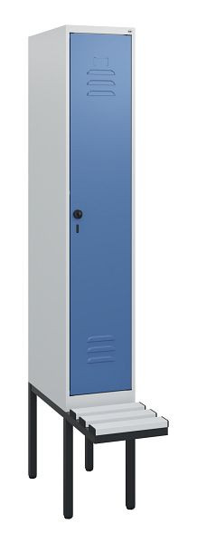 C+P Umkleidespind Classic PLUS, 1950x300x815mm, 7035/5023, Drehriegel, 0800405-10 S10035