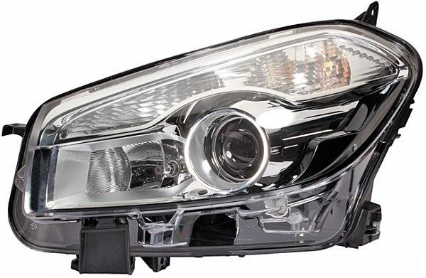 HELLA Halogen/LED/DE-Hauptscheinwerfer, für u.a. Nissan Qashqai I (J10, NJ10, JJ10E), ECE, für Linksverkehr, links, 1LL 010 335-071