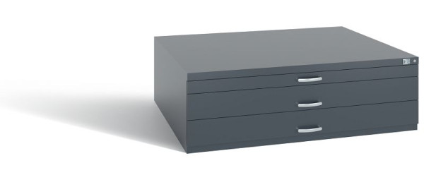 C+P Schubladenschrank Serie 7100_7200, H420xB1350xT960 mm, Anthrazit, 7200-100 S10177