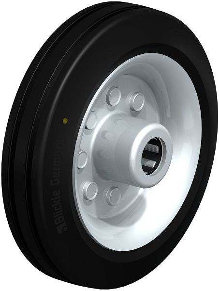 Blickle VE 150/20R-EL Rad aus Vollgummi, Schwarz, 642496