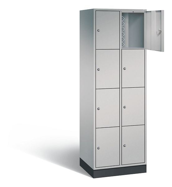C+P Schließfachschrank Intro, H1950xB620xT490mm, Farbe: Weißaluminium, 8470-201 S10028