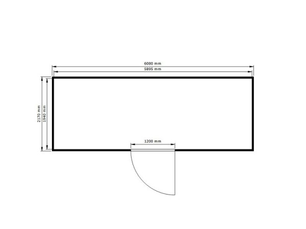 SÄBU SAFE Tank STI 1900 ALG, isoliert, komplett montiert, Kunststoffbeschichtet RAL 9002, 6.380 x 2.170 x 2.560 mm, F8850700101
